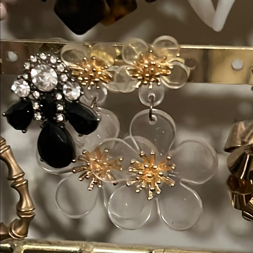 Lisi Lerch Acrylic Floral Earrings 15$